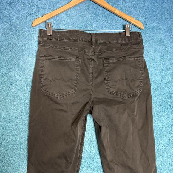 American Eagle Jeans Mens 31x30 Slim Straight Flex Stretch Gray Dark Wash - Picture 8 of 16